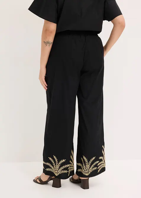 Palazzo-Hose mit Stickerei, bonprix