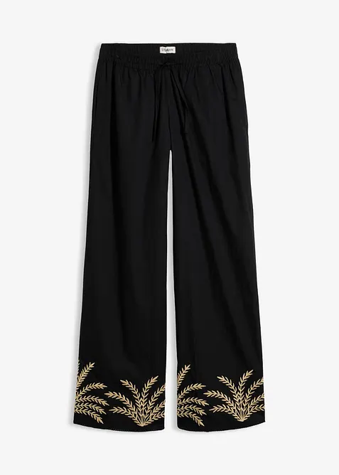 Palazzo-Hose mit Stickerei, bonprix