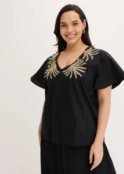 Bluse mit Stickerei, bonprix