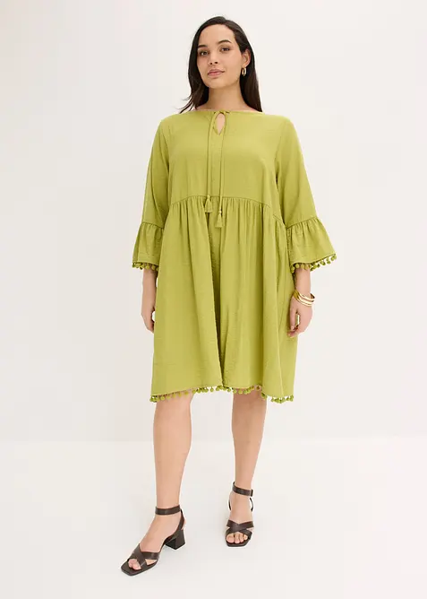 Robe fluide en viscose m&eacute;lang&eacute;e, bonprix