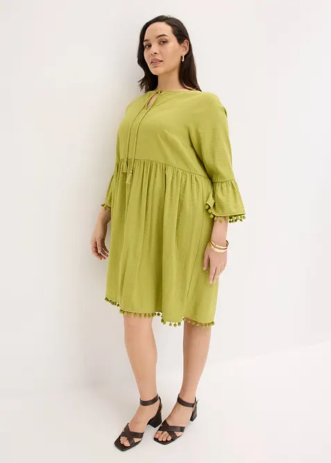 Robe fluide en viscose m&eacute;lang&eacute;e, bonprix