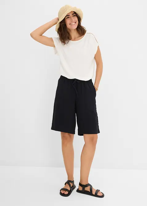 Schlupf Bermuda aus Viskose-Mix, bonprix