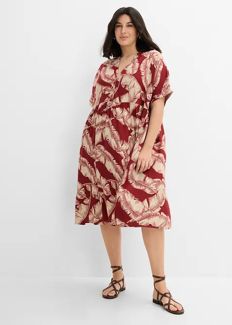 Robe caftan midi en viscose fluide, bonprix