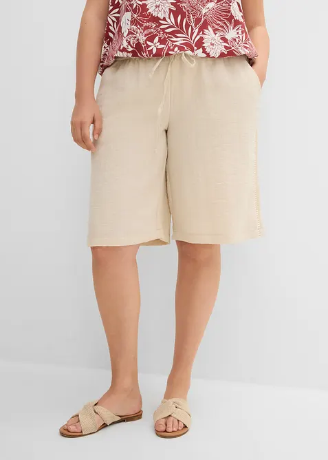 Bermuda &agrave; taille &eacute;lastiqu&eacute;e, bonprix