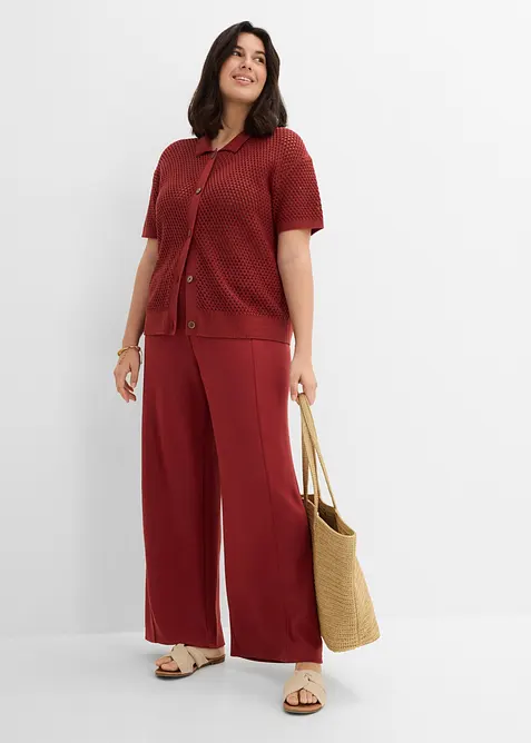 Weite Hose aus Scuba, bonprix