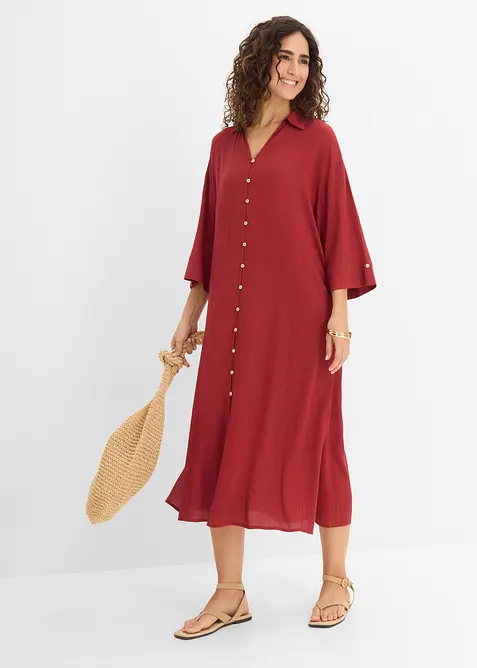 Kaftan-Kleid aus flie&szlig;ender Viskose, bonprix