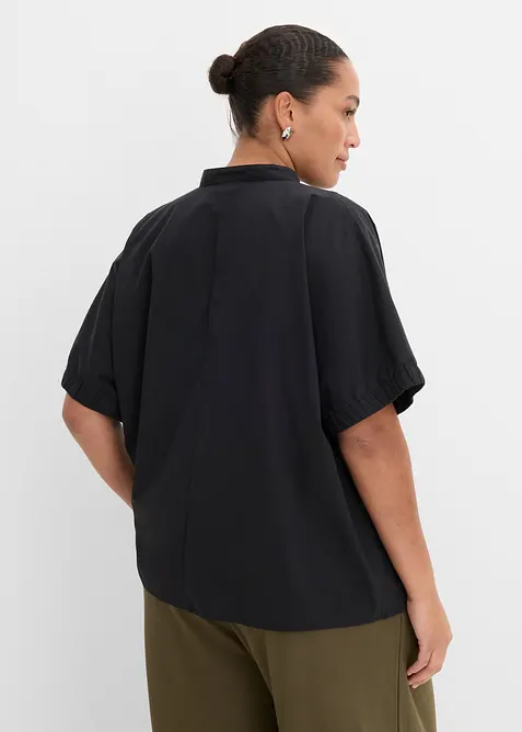 &Uuml;berschnittene Kurzarmbluse, bonprix