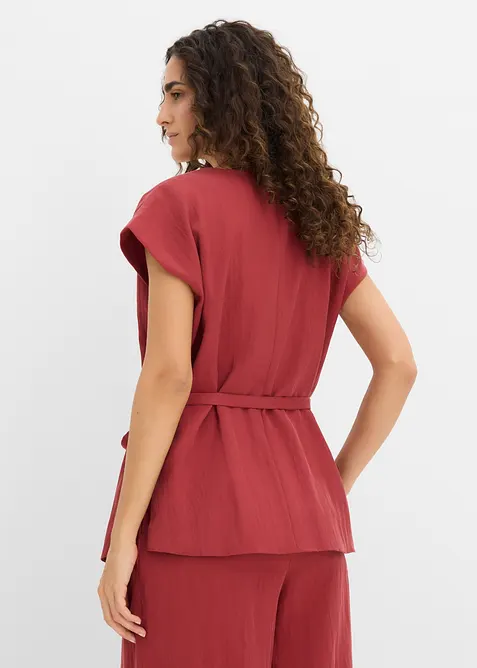 Westentop mit G&uuml;rtel aus Viskose-Mix, bonprix