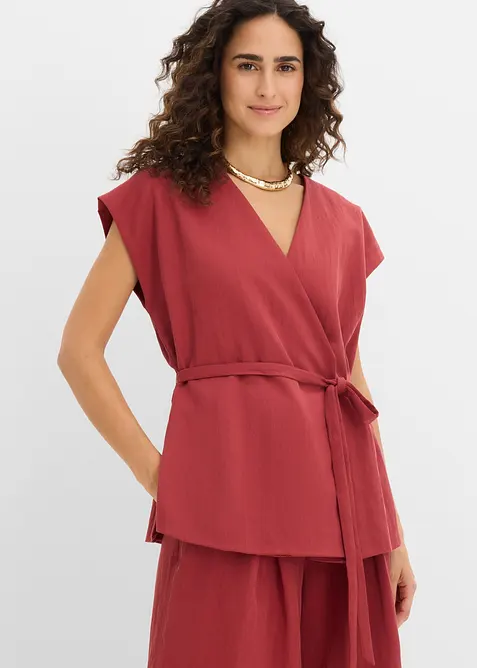 Westentop mit G&uuml;rtel aus Viskose-Mix, bonprix