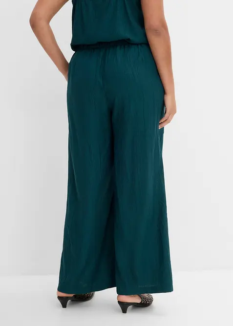 Hose mit Plisseeoptik aus Viskose-Mix, bonprix