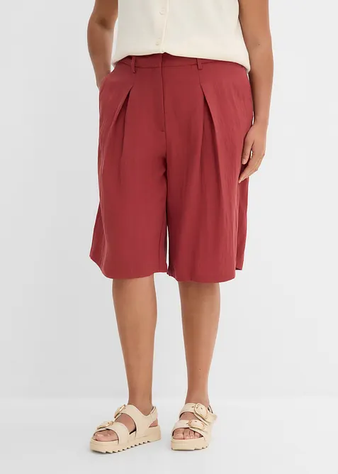 Bermuda en viscose m&eacute;lang&eacute;e, bonprix