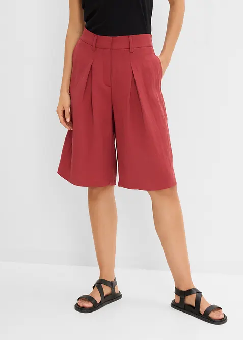 Konfektionierte Bermuda-Hose aus Viskose-Mix, bonprix