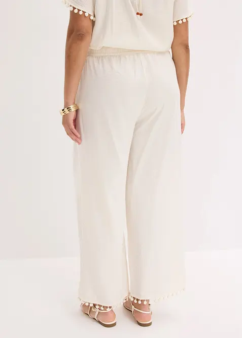 Pantalon fluide &agrave; taille &eacute;lastiqu&eacute;e, bonprix
