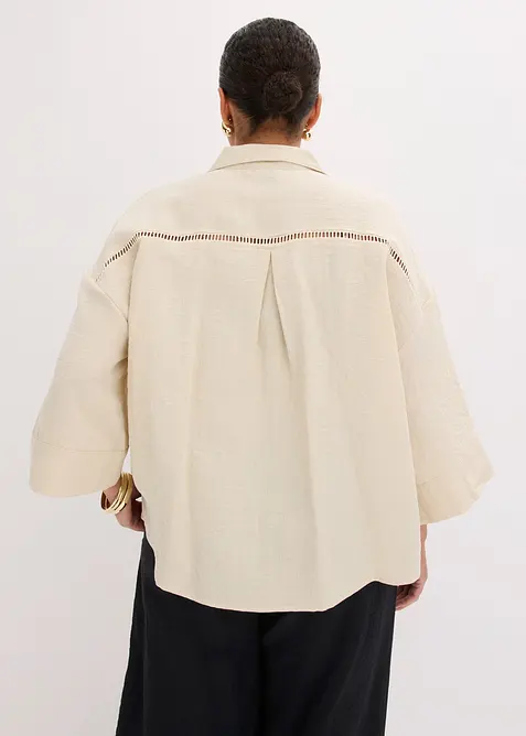 Hemdbluse aus Viskose-Mix, bonprix