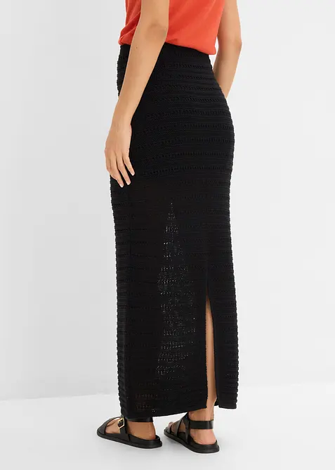 Maxirock mit H&auml;kel-Spitze, bonprix