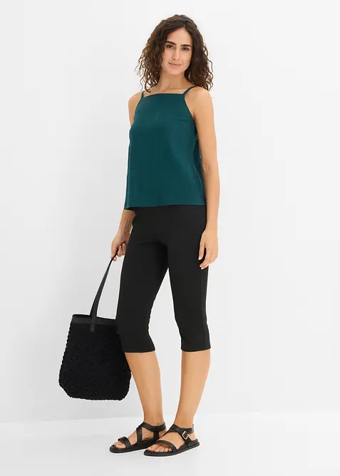 Capri-Hose aus Punto di Roma, bonprix
