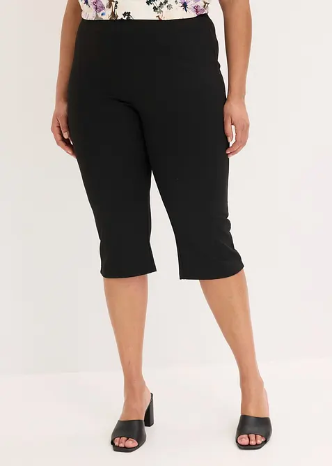 Pantalon corsaire en Punto di Roma, bonprix