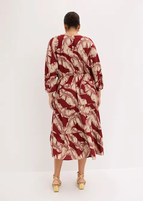 Kaftan-Kleid aus flie&szlig;ender Viskose, bonprix