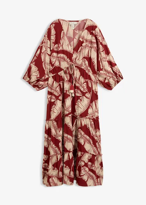 Kaftan-Kleid aus flie&szlig;ender Viskose, bonprix