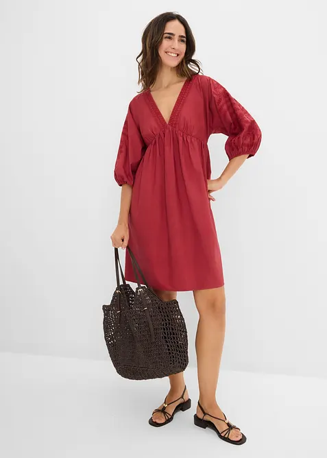 Blusenkleid aus reiner Baumwolle, bonprix