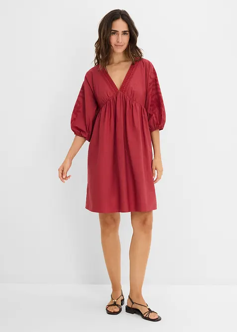 Blusenkleid aus reiner Baumwolle, bonprix