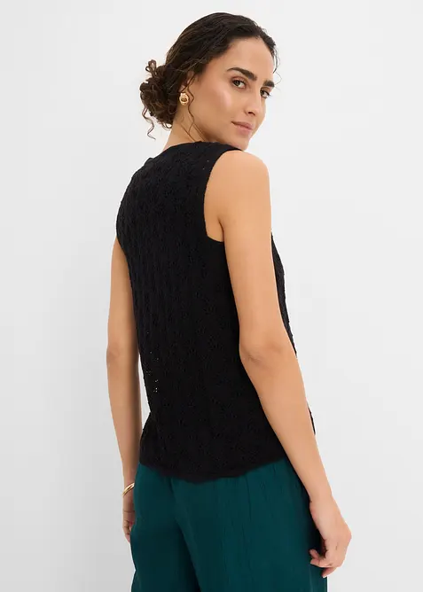 Ajour Strickweste, bonprix