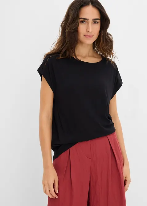 Shirt mit Leiterspitze, bonprix