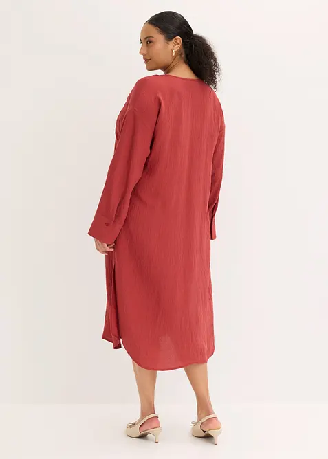 Robe caftan l&eacute;g&egrave;re et brod&eacute;e, bonprix