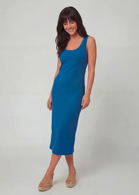 Tr&auml;gerkleid aus Bio- Baumwoll-Stretch, bonprix
