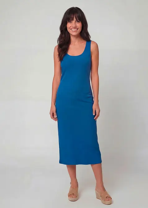 Tr&auml;gerkleid aus Bio- Baumwoll-Stretch, bonprix