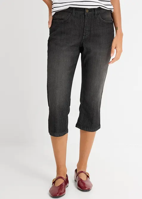 Jean slim, taille mi-haute, longueur 3/4, bonprix