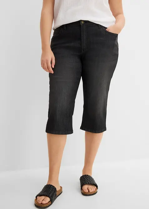 Jean slim, taille mi-haute, longueur 3/4, bonprix