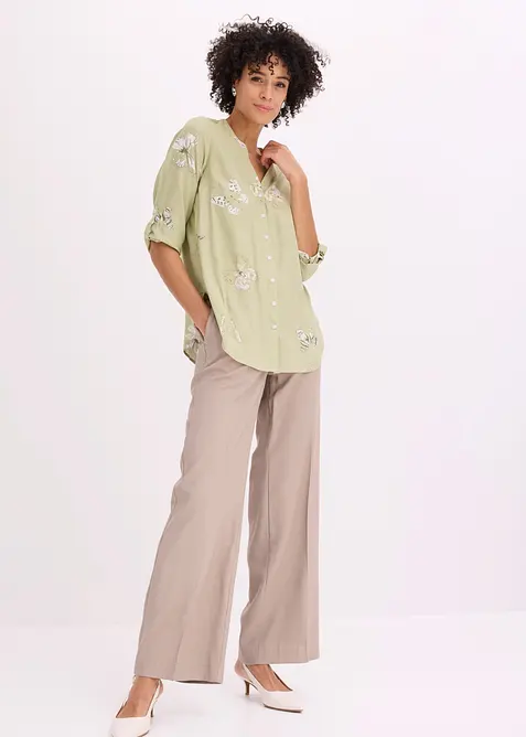 Chemisier imprim&eacute; en viscose, bonprix