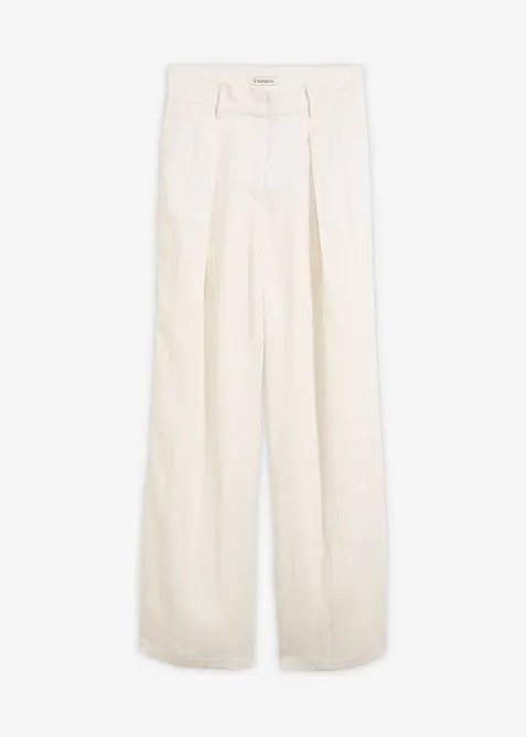 Pantalon estival &agrave; pinces, bonprix