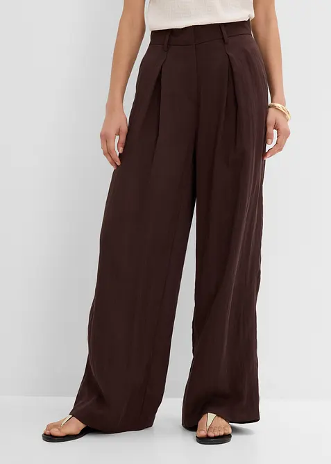 Sommerliche Bundfaltenhose aus Viskose-Mix, bonprix