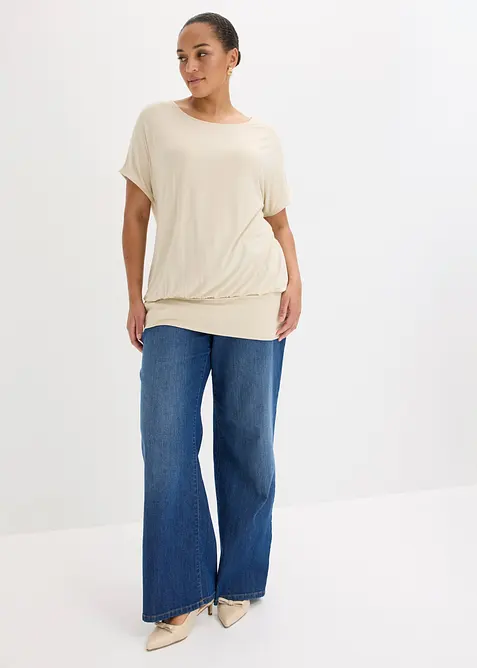 T-shirt doux en viscose extensible, bonprix