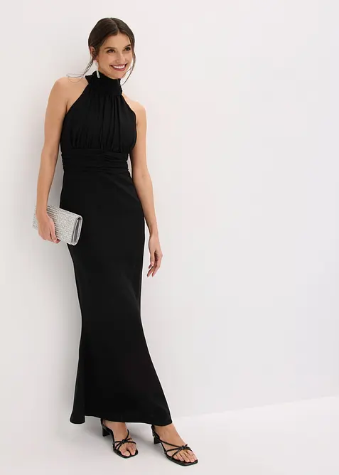 Robe de soir&eacute;e en cr&ecirc;pe textur&eacute;, bonprix