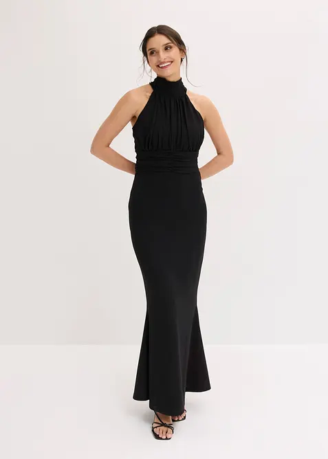 Robe de soir&eacute;e en cr&ecirc;pe textur&eacute;, bonprix