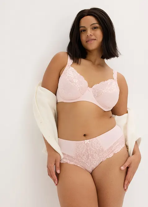 Maxislip mit floraler Spitze (2er Pack), bonprix