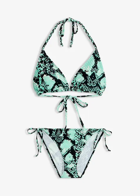 Triangel Bikini + Pareo aus Badeware (3-tlg.Set), bonprix