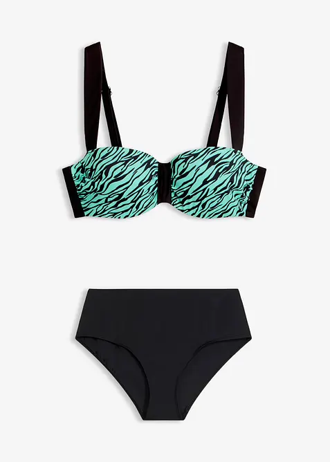 Balconette-Bikini mit gepolsterten Tr&auml;gern (2-tlg.Set), bonprix