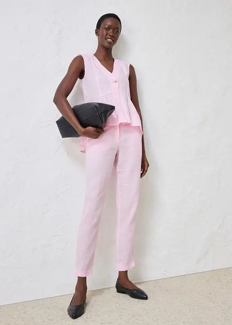 verk&uuml;rzte Hose aus reinem Leinen, bonprix