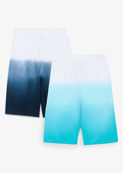 Lot de 2&nbsp;bermudas en jersey 100% coton, bonprix