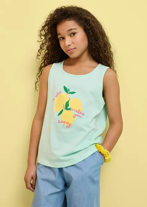 Lot de 3 tops 100% coton, bonprix