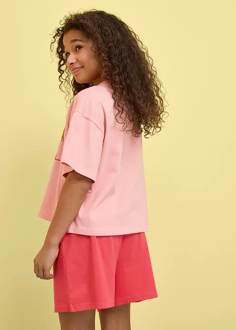 T-shirt et short 100% coton (ens. 2 pces), bonprix