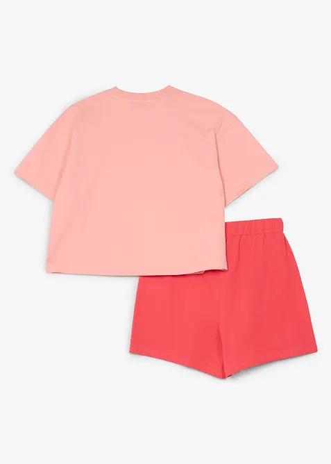 T-shirt et short 100% coton (ens. 2 pces), bonprix