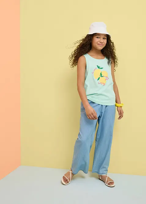 Lot de 3 tops 100% coton, bonprix