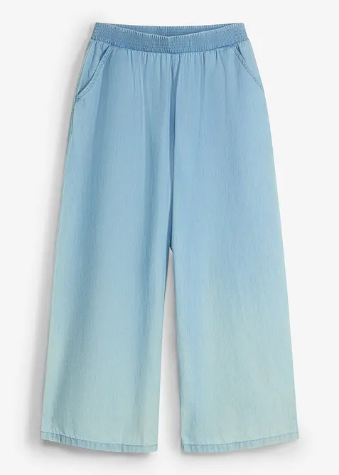 Jupe-culotte 100% coton &agrave; taille &eacute;lastiqu&eacute;e, bonprix