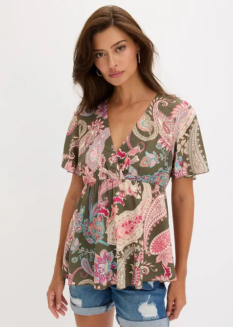 Bluse aus flie&szlig;ender Viskose, bonprix
