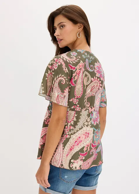 Bluse aus flie&szlig;ender Viskose, bonprix